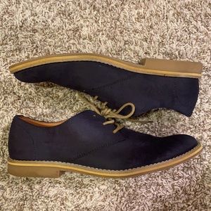H&M Oxford Casual Blue Suede